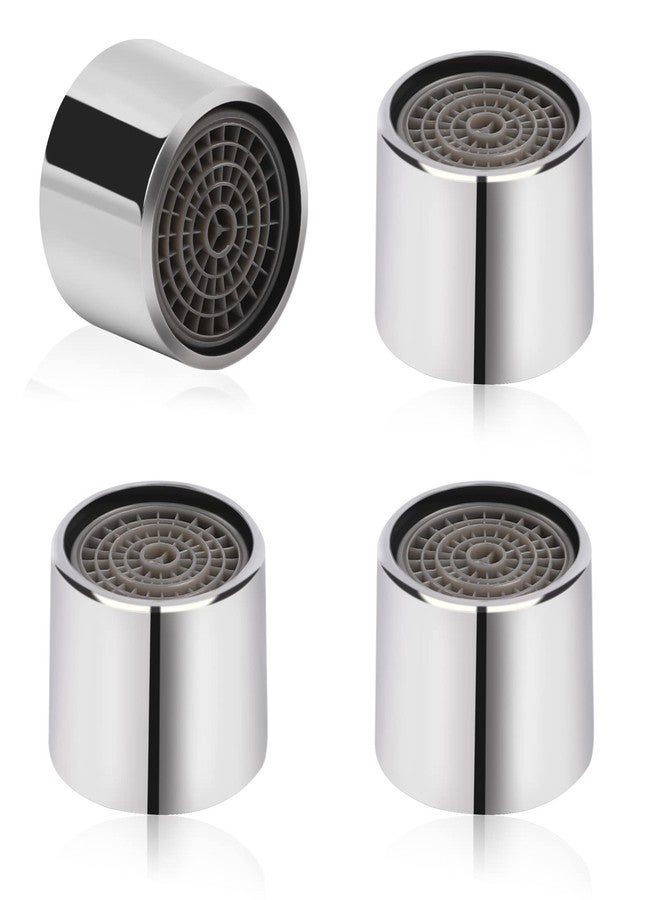 Sliverdew 4 Pcs Faucet Aerator,22mm Kitchen Sink Aerator Faucet Filter with Chrome Brass Shell 55/64 inch Female Thread Water Saving Faucet Aerator with Gasket for Bathroom - Image 1