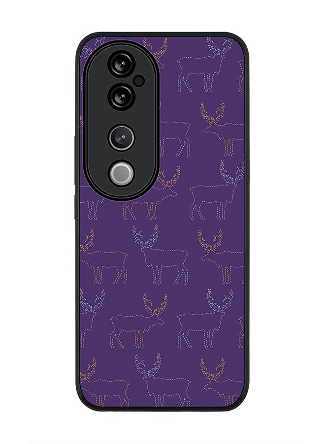 Stylizedd For vivo V40 5G /vivo V40 Pro Case,Slim fit Camera Protection, Shockproof Thin Phone cover - Purple Moose - Image 1
