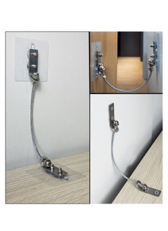 XiuWoo Upgraded Anti Tip Furniture Anchors, 2 Pack Stainless Steel Straps Wall Anchors Kit, Prevent Falling Earthquake Straps, Protect Children & Pets Safety  - Image 2