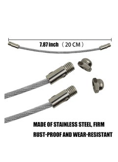 XiuWoo Upgraded Anti Tip Furniture Anchors, 2 Pack Stainless Steel Straps Wall Anchors Kit, Prevent Falling Earthquake Straps, Protect Children & Pets Safety  - Image 5