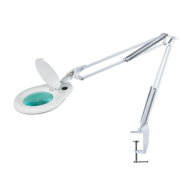 VAR TECH 228 L II Magnifying lamp Table Clamping, 5 Diopter & 8 Diopter Magnification Options with External arm Springs (x8 Diopter) - Image 2