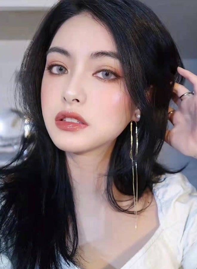 Mill Creek color contact lenses 14.0MM hydrogel lenses can be used for 12 months 1 pair of 2 grey glasses - Image 4