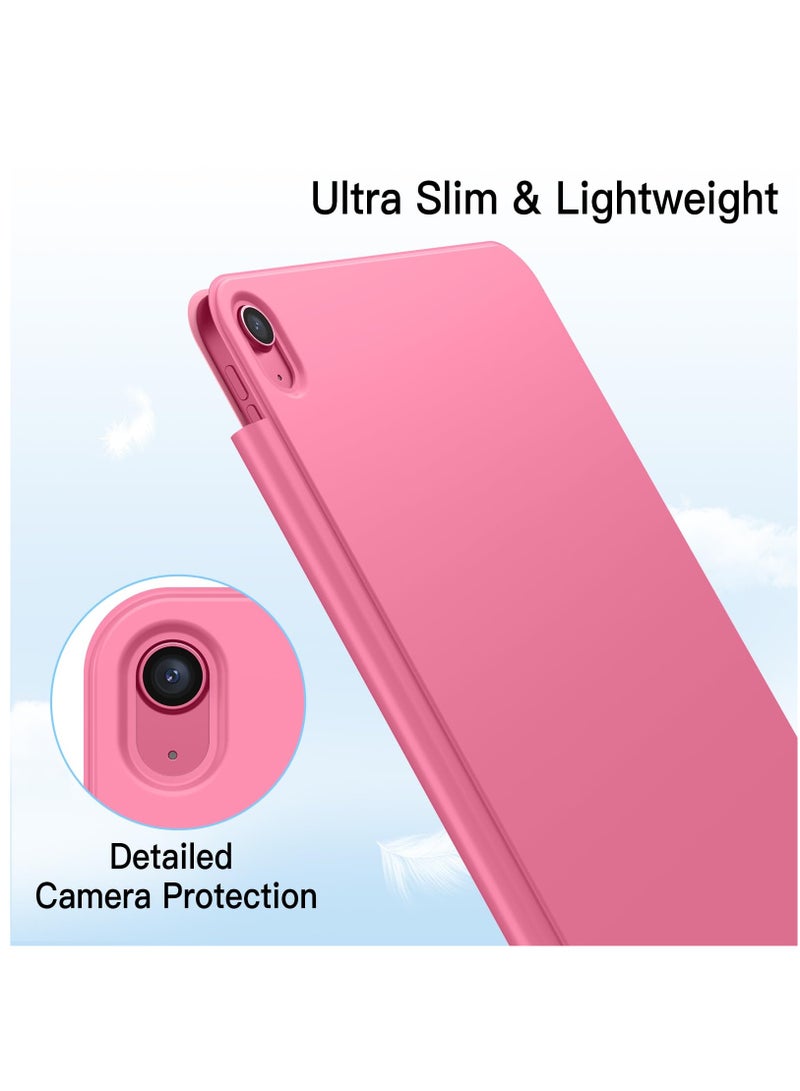 جي تيك حافظة مغناطيسية لجهاز ايباد 10 10.9 بوصة 2022 موديل الجيل العاشر، غطاء كمبيوتر لوحي رفيع مع خاصية الاستيقاظ والنوم التلقائي، وردي - Image 4