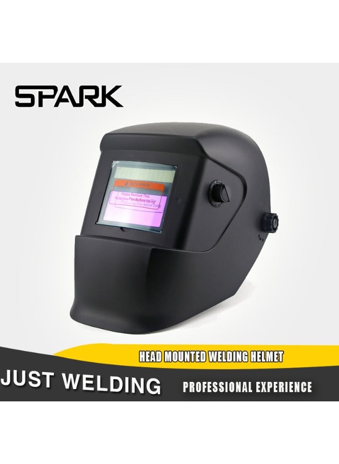 Spark Large Viewing Auto Darkening Welding Helmet True Color Solar Powered Weld Hood Wide Shade For TIG MIG Arc Welder  - Image 1