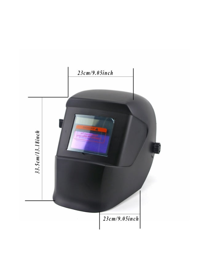 Spark Large Viewing Auto Darkening Welding Helmet True Color Solar Powered Weld Hood Wide Shade For TIG MIG Arc Welder  - Image 2