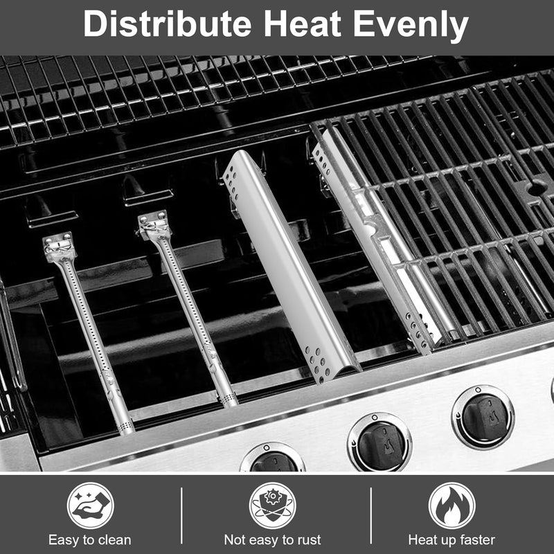 Utheer طقم استبدال الشواية لطراز تشاربروايل بيرفورمانس 5 شعلات 463347519 463347518 463275717 463243518، 475 4 شعلات 463347017، 463673017، 463376018P2 غاز البروبان السائل، أنابيب شعلات الشواية، ألواح الحرارة - Image 4