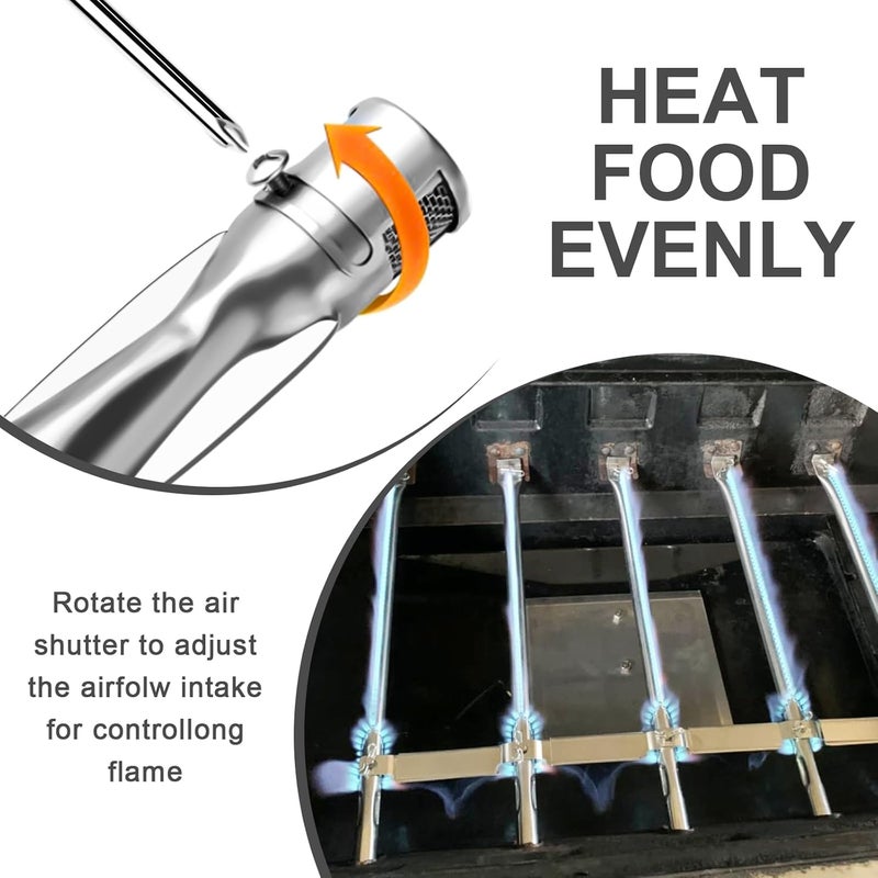 Utheer طقم استبدال الشواية لطراز تشاربروايل بيرفورمانس 5 شعلات 463347519 463347518 463275717 463243518، 475 4 شعلات 463347017، 463673017، 463376018P2 غاز البروبان السائل، أنابيب شعلات الشواية، ألواح الحرارة - Image 5