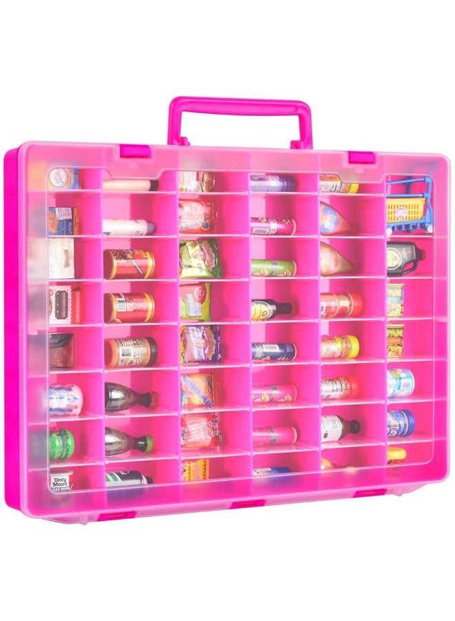 FULLCASE Case Compatible with 5 Surprise for Mini Brands Toys Series 1-4 Mystery Capsule Storage, for Mini Mart Collection Organizer for Collectibles(Case Only) (Red) - Image 1
