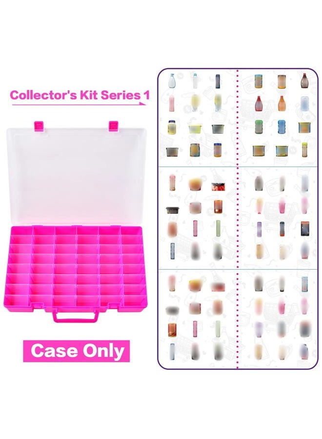 FULLCASE Case Compatible with 5 Surprise for Mini Brands Toys Series 1-4 Mystery Capsule Storage, for Mini Mart Collection Organizer for Collectibles(Case Only) (Red) - Image 3