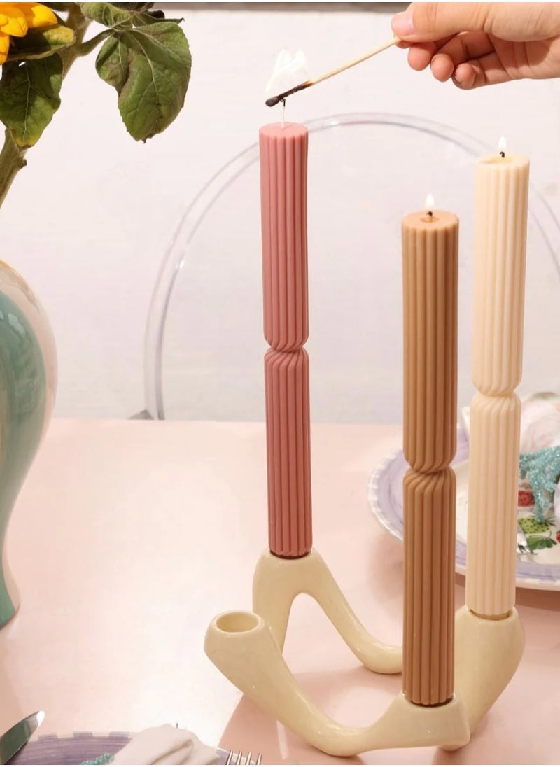 Generic Celene Taper Candle on Vanilla Scent ( white ) 1psc  - Image 2