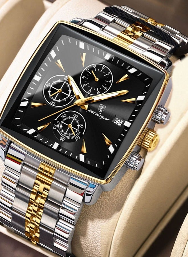 POEDAGAR ساعة رجال ساعة أعمال عصرية - Image 1