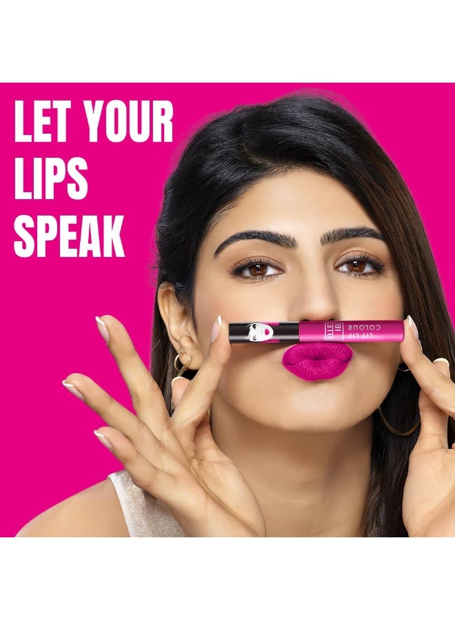 Elle 18 Lit Lip Matte Finish Wanderlust Red 16 hrs Long Lasting Liquid Lipstick Smudge and Transfer Proof Lipstick One stroke application Quick Drying 5 6 ml - Image 4