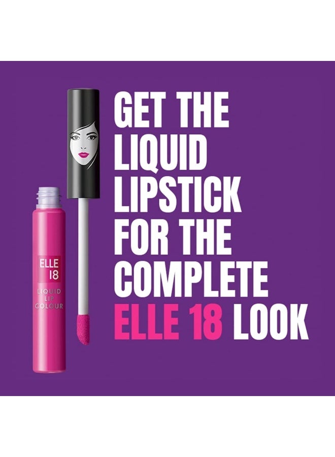 Elle 18 Lit Lip Matte Finish Wanderlust Red 16 hrs Long Lasting Liquid Lipstick Smudge and Transfer Proof Lipstick One stroke application Quick Drying 5 6 ml - Image 2