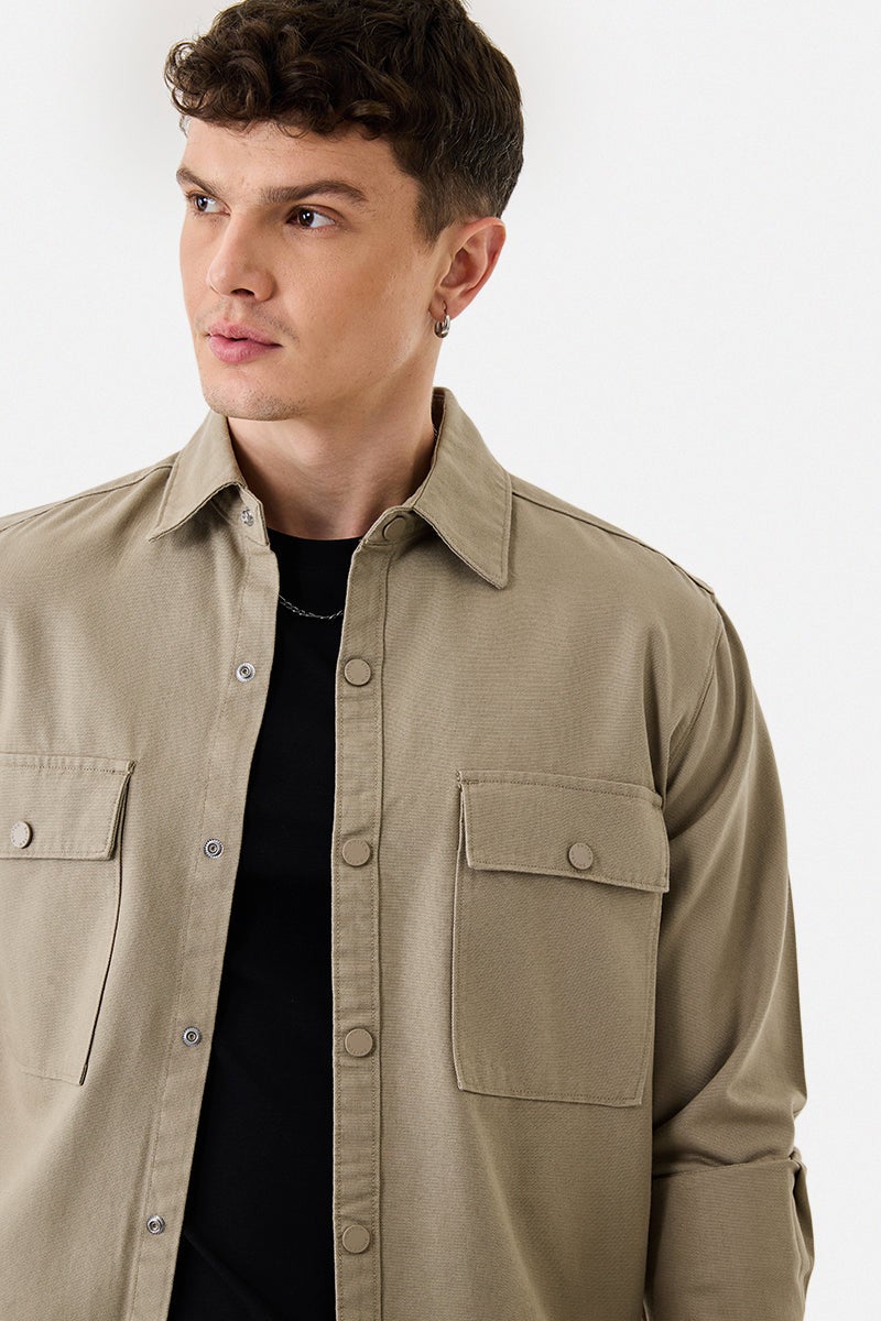 SNITCH Relaxed Fit 100% Cotton Overshirt - Image 3