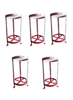Rahul Professionals Rahul Professionals HeavyDuty Fire Extinguisher Stand for 6kg 4kg Fire Extinguishers AdjustableIndustrial Fire Extinguisher HolderPack of 5 Red  - Image 1