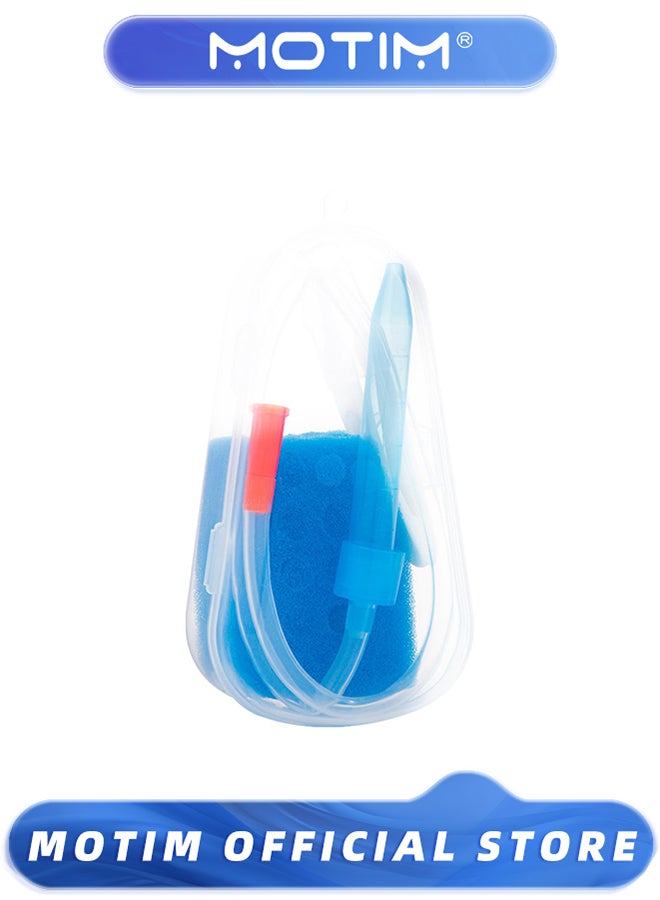 Motim Infant Nasal Aspirator Nasal-Oral Aspirator Baby Nose Care Set Nasal Aspirator for Gentle Mucus Removal Safe and Soft Tip Design for Infants - Image 1