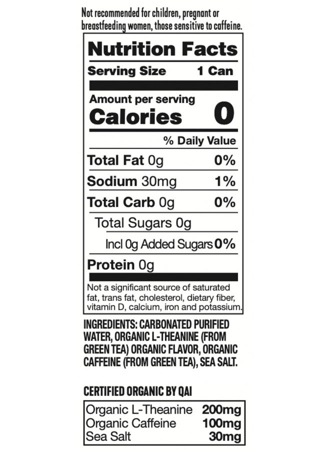 Ardor ARDOR ENERGY Sparkling Water Tropical Mango 12 pack with 100mg Organic Caffeine from Green Tea & 200mg Organic L-Theanine (Focus & Calm). No Sugar. No Calories. Vegan. Gluten Free.  - Image 3