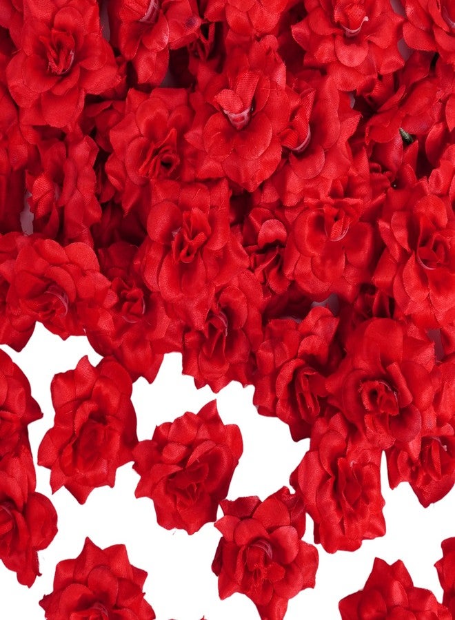 phnydreg 50PCS Artificial Roses Heads 1.97In Silk Blooms Fake Flowers for Wedding Centerpieces Cake Craft Home Garland Decoration - Image 1