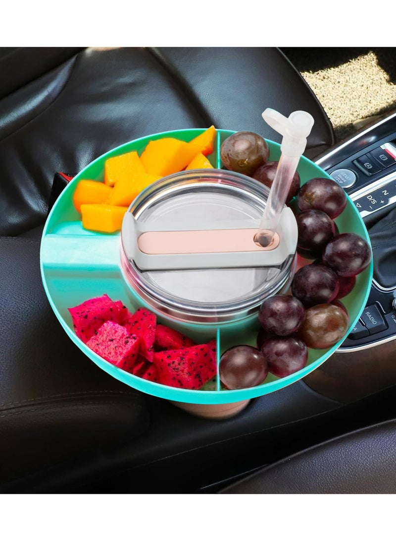 Snack Bowl for Stanley 40 oz Tumbler with Handle, Tumbler Snack Tray Compatible with Stanley Cup 40 oz with Handle, Reusable Snack Ring for Stanley Cup Accessories,Snack Bowl Cream  - Image 3