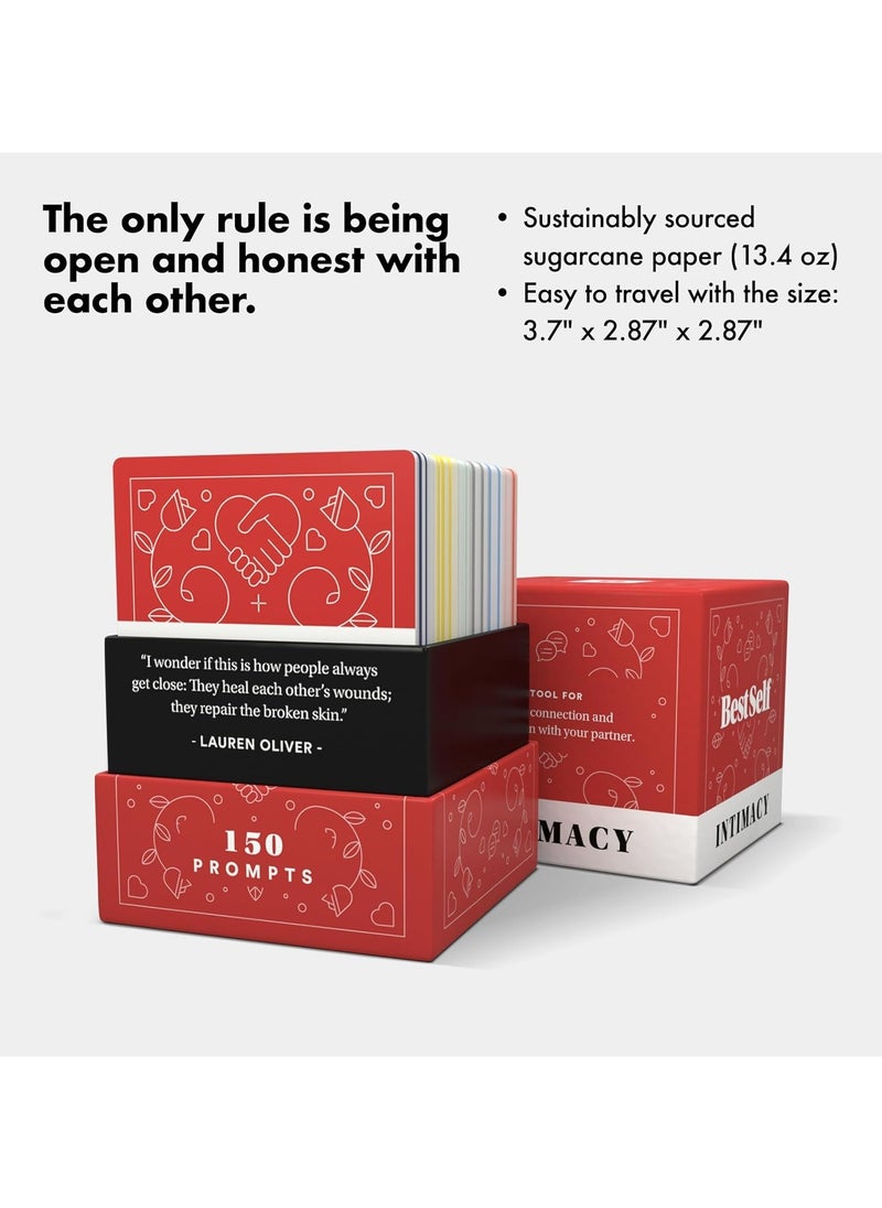 BestSelf Co. - Couples Game Deck by BestSelf ― 150 Engaging Conversation Starters for Couples to Strengthen Their Relationship, Trust & Openness ― Best Couples Gifts and Couple Game - Image 1
