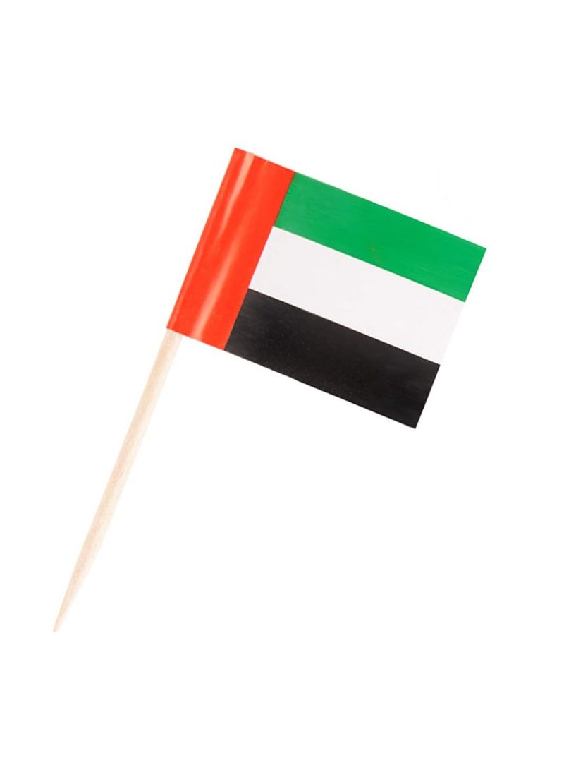 PRINTSHOP4ME UAE National Day UAE Flag Double Sided Cake Topper Toothpicks For National Day Celebration - Image 2