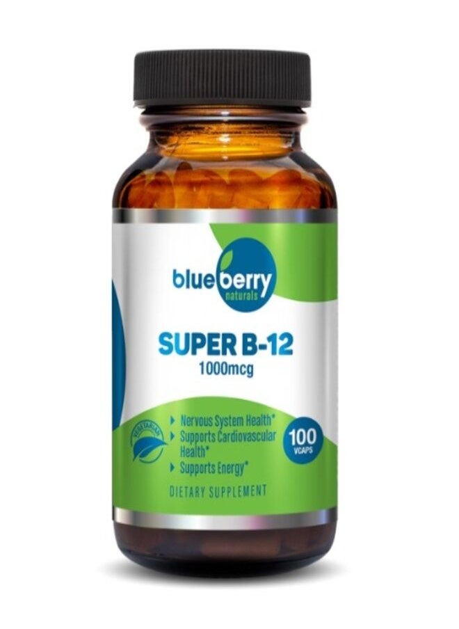 blueberry NATURALS - سوبر ب12 1000MCG 100 كبسولة - Image 1