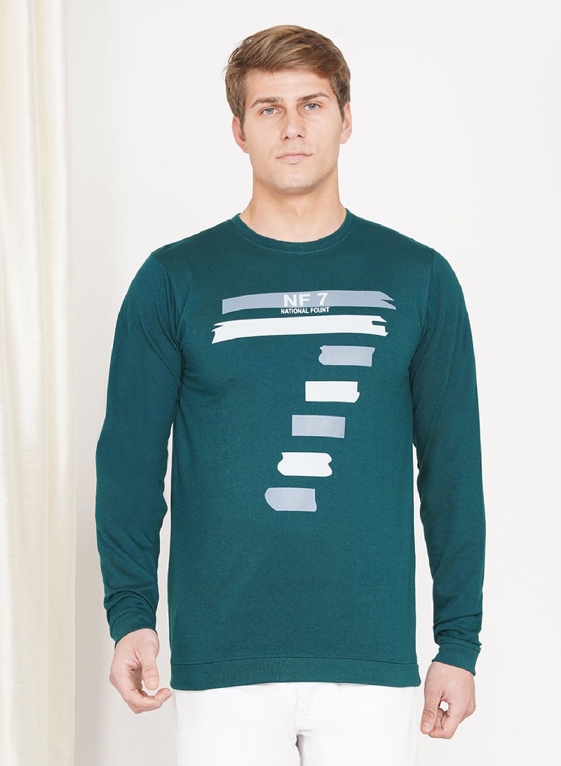 LAUREN Smith سويت شيرت كاجوال للرجال بياقة دائرية - Image 1