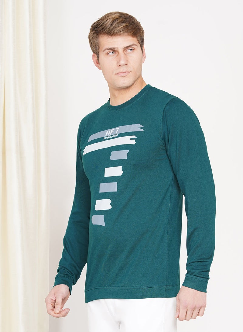 LAUREN Smith سويت شيرت كاجوال للرجال بياقة دائرية - Image 3