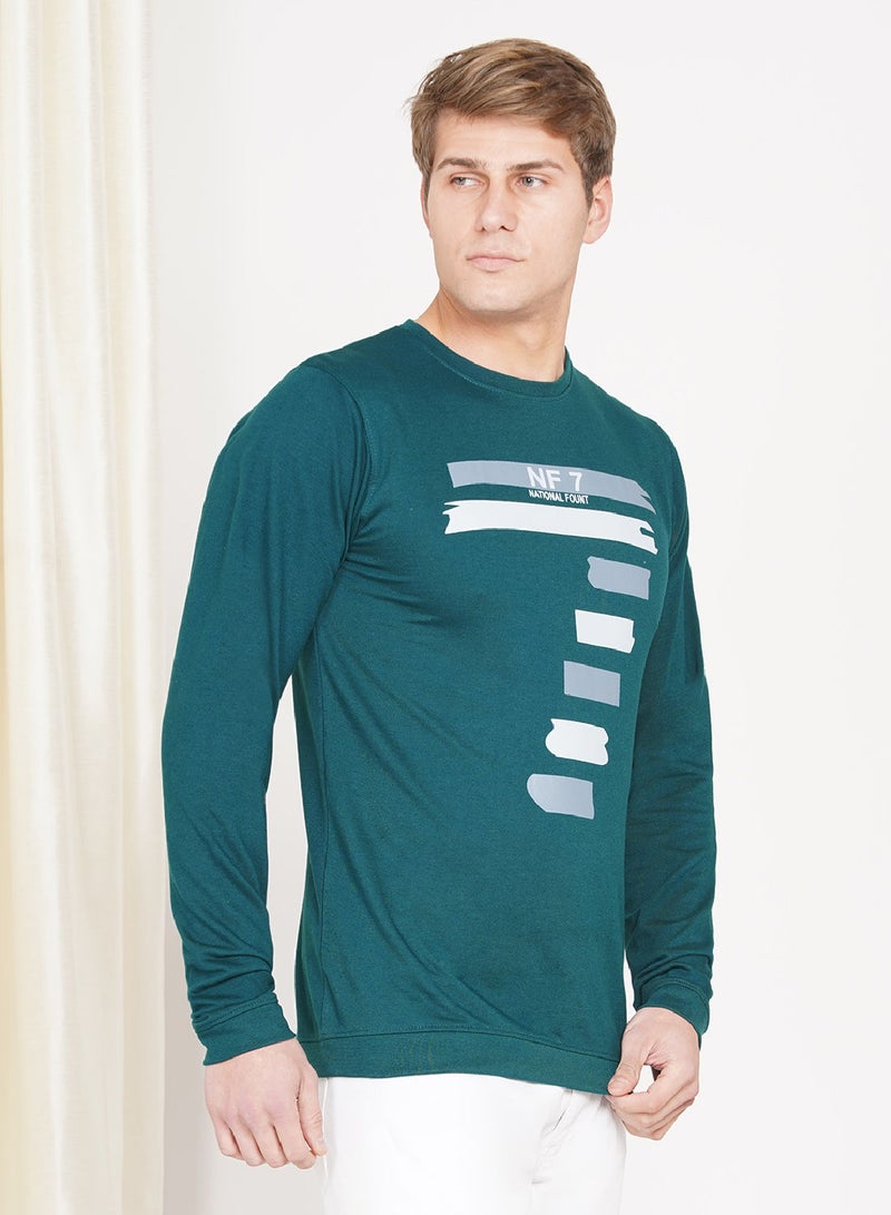 LAUREN Smith سويت شيرت كاجوال للرجال بياقة دائرية - Image 2