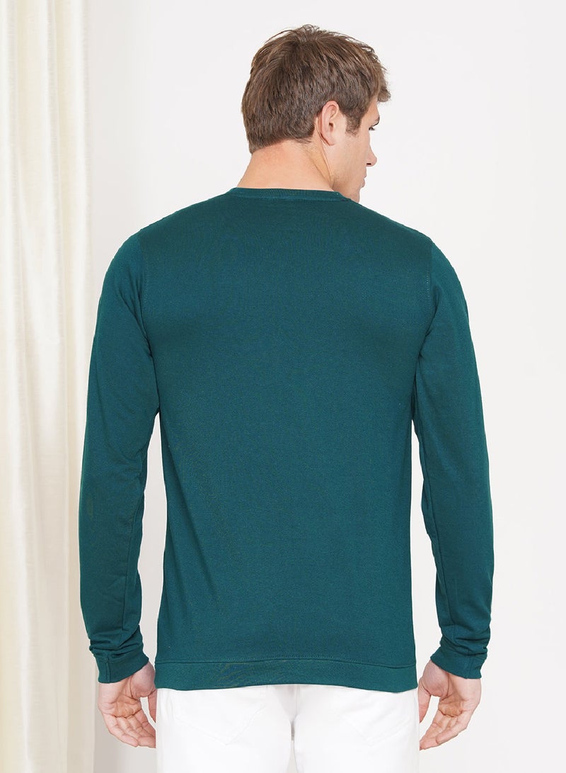 LAUREN Smith سويت شيرت كاجوال للرجال بياقة دائرية - Image 4