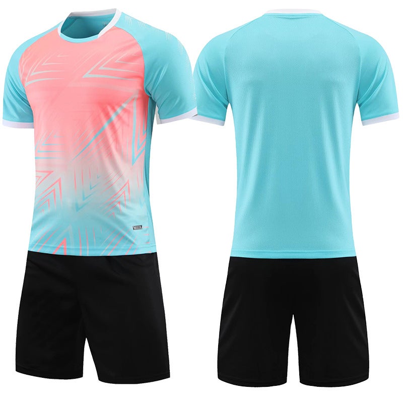 Generic Kids Volleyball Jersey and Shorts Set 021 Lake Blue 