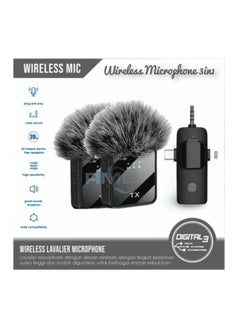 Tx DW 3-in-1 Wireless Lavalier Microphone for Live Video Recording – F11-2 | Clear Audio, Easy Setup, Long-Range Connectivity for Smartphones, Cameras, and PCs | Ideal for Vlogging, Streaming, Interviews, and More  - Image 2