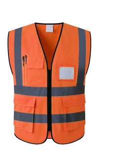 SFVest High Visibility Safety Vest with Pockets, Reflective Work Vest ANSI/ISEA Class 2 