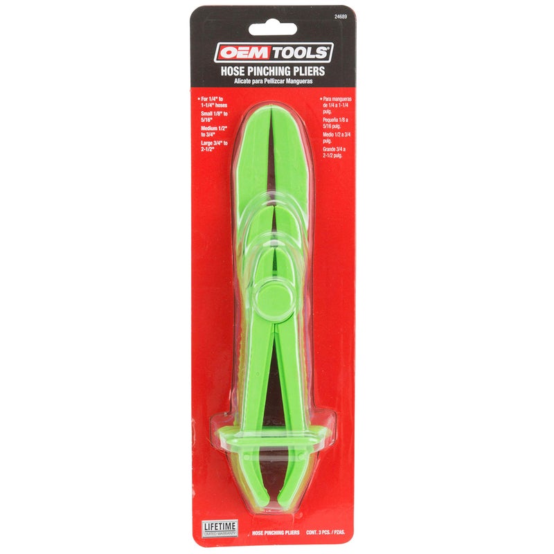 OEMTOOLS 24689 3 Piece Hose Pinching Pliers Set, Hose Clamp Pliers, Plastic Hose Clamp, Radiator Hose Clamps, Hose Pinch Pliers, Fuel Line Pinch Clamp - Image 3
