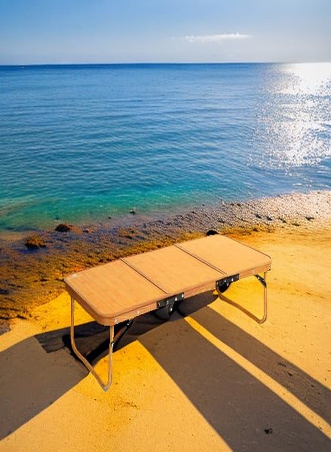 Rock Cloud Portable Camping Table Ultralight Camp Table Foldable 3-Folding Beach Table for Camping Hiking Garden Outdoor Picnic - Image 5