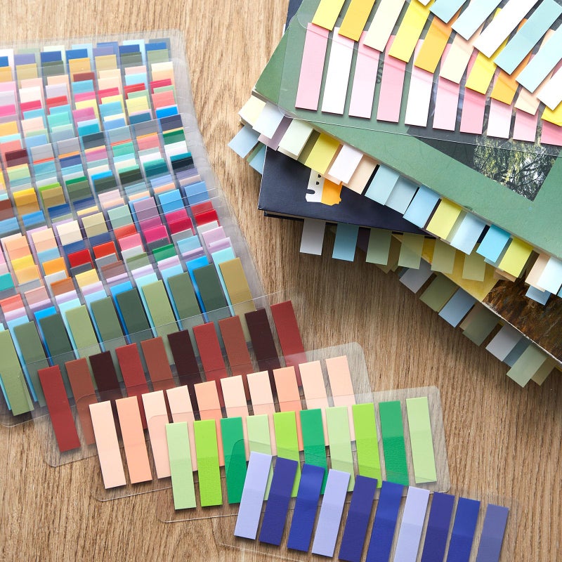 ReliThick 8000 Pcs Writable Sticky Tabs, 40 Colors Book Notes for Annotating Books, Self-Adhesive Index Tabs for Bible, Planner, Notebook, School & Office Supplies - Image 4