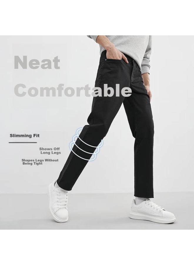 Septwolves Men's Casual Autumn Straight-leg Comfortable Stretch Anti-static Business Commuter Pants - Image 2