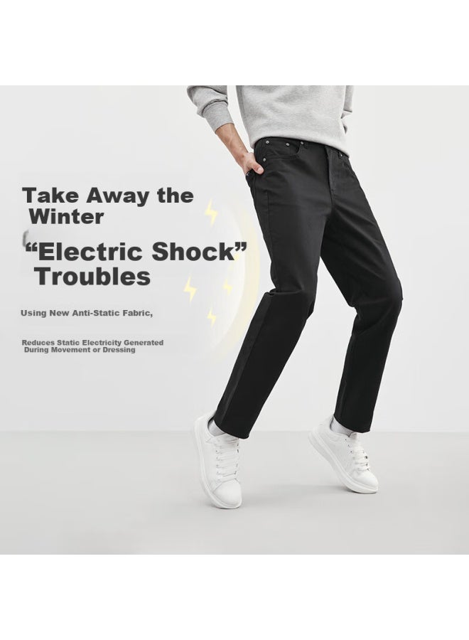 Septwolves Men's Casual Autumn Straight-leg Comfortable Stretch Anti-static Business Commuter Pants - Image 4