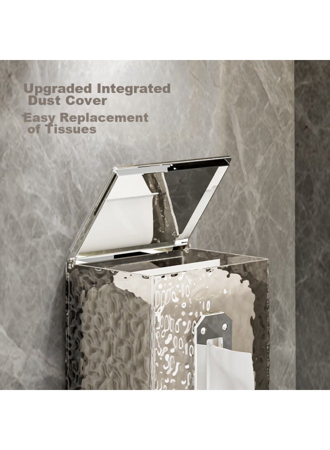 Bydoll Luxury Facial Tissue Storage Box, Wall-mounted Tissue Holder For Kitchen, Bathroom, Toilet, Living Room, High-end Paper Towel Dispenser - Image 5