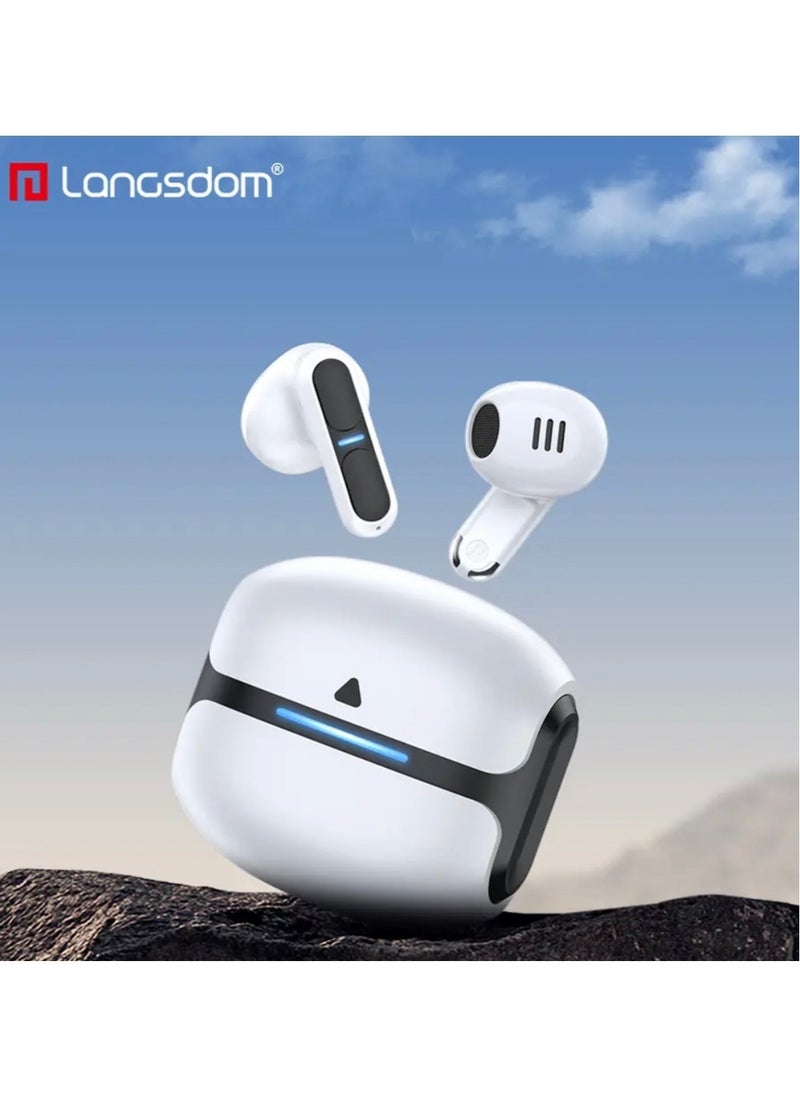Langsdom Langsdom Theta Wireless Earbuds BT 5.3 Earphones Dual Modes Headphones for Game or Music  - Image 4