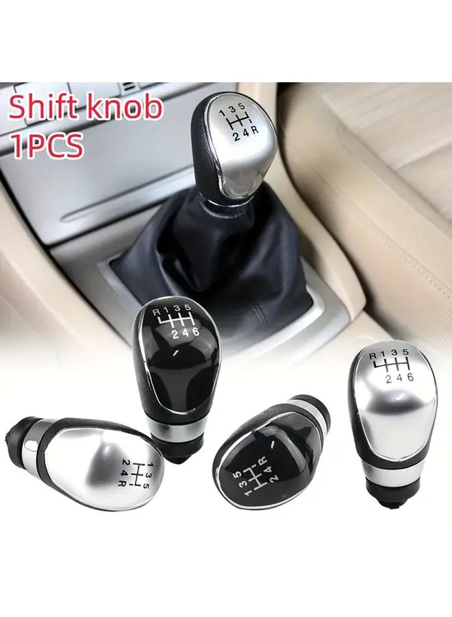 6 Speed Silvery Car Gear Shift Knob Stick Head Lever Handle for Ford Automobiles - Image 1
