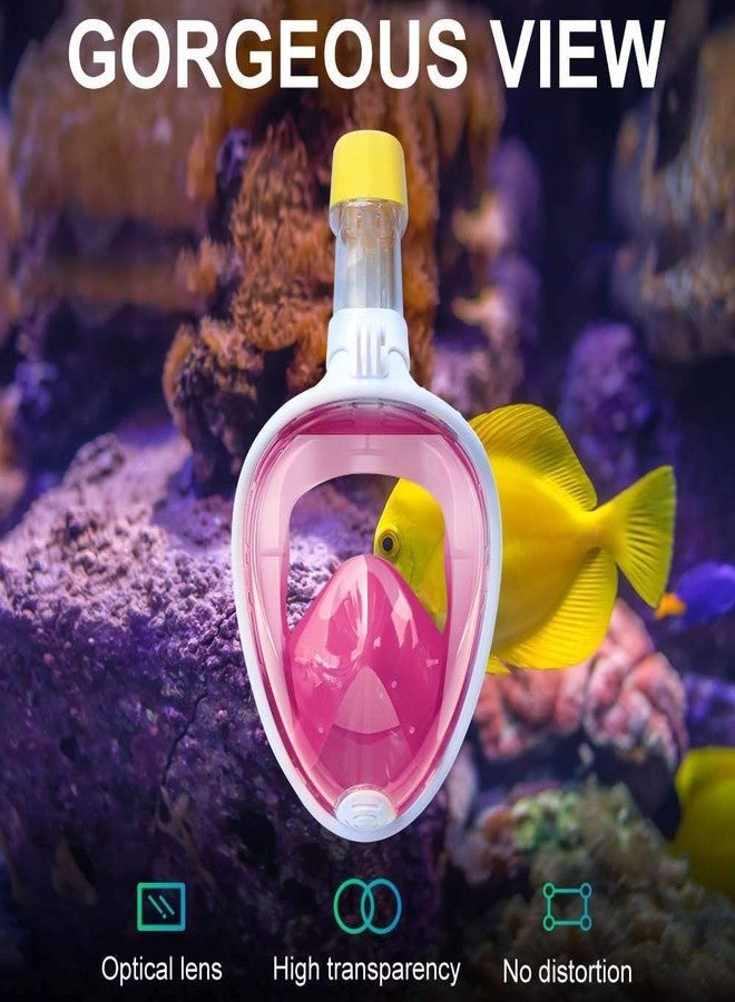 Delavala Snorkel Mask, Scuba Diving Mask for Snorkeling Diving Swimming, Easy Breath Scuba Snorkeling Gear with Silicon Mouth Piece and Easy Adjustable Strap (PNK-XL) - Image 4