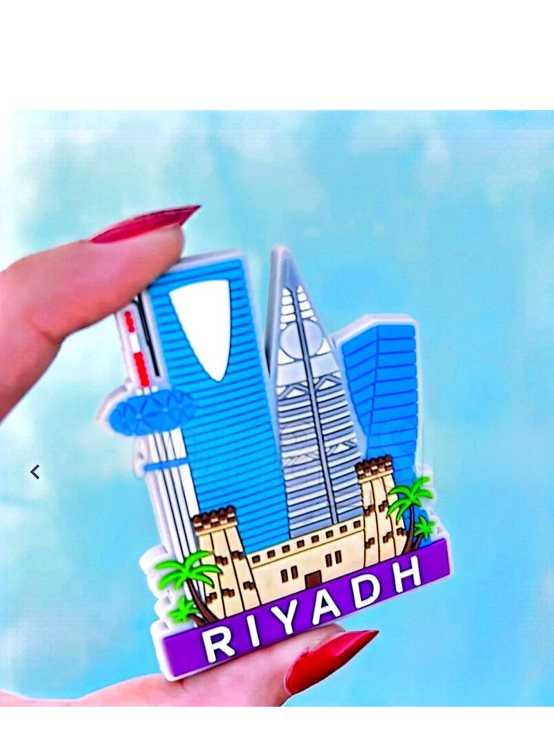 Riyadh souvenir fridge magnet for kitchen and office - Image 1