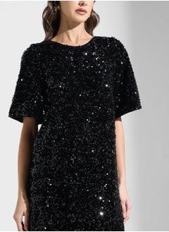 Boat Neck Sequin Dress - pzsku/ZD2A19D96E867C144AFFDZ/45/_/1732513644/1bc8688a-800a-4187-8ef6-8841f02d67d2