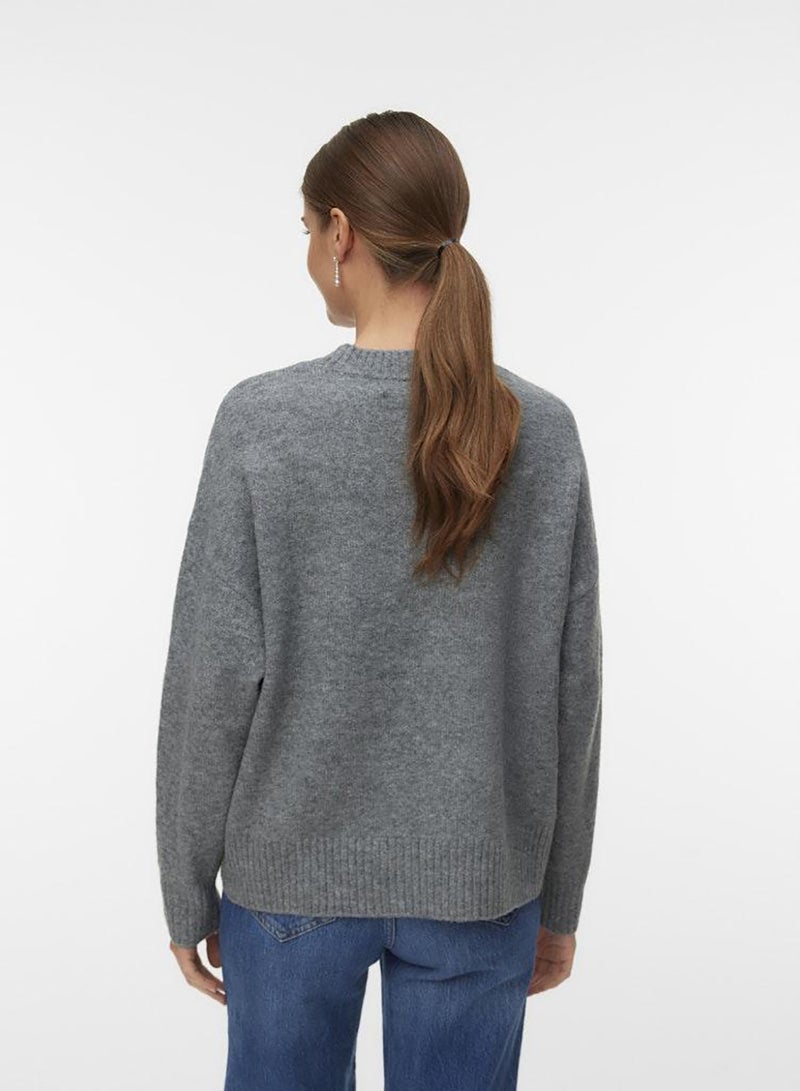 VERO MODA Vmboom Ls O-Neck Text Pullover Noos - Image 5