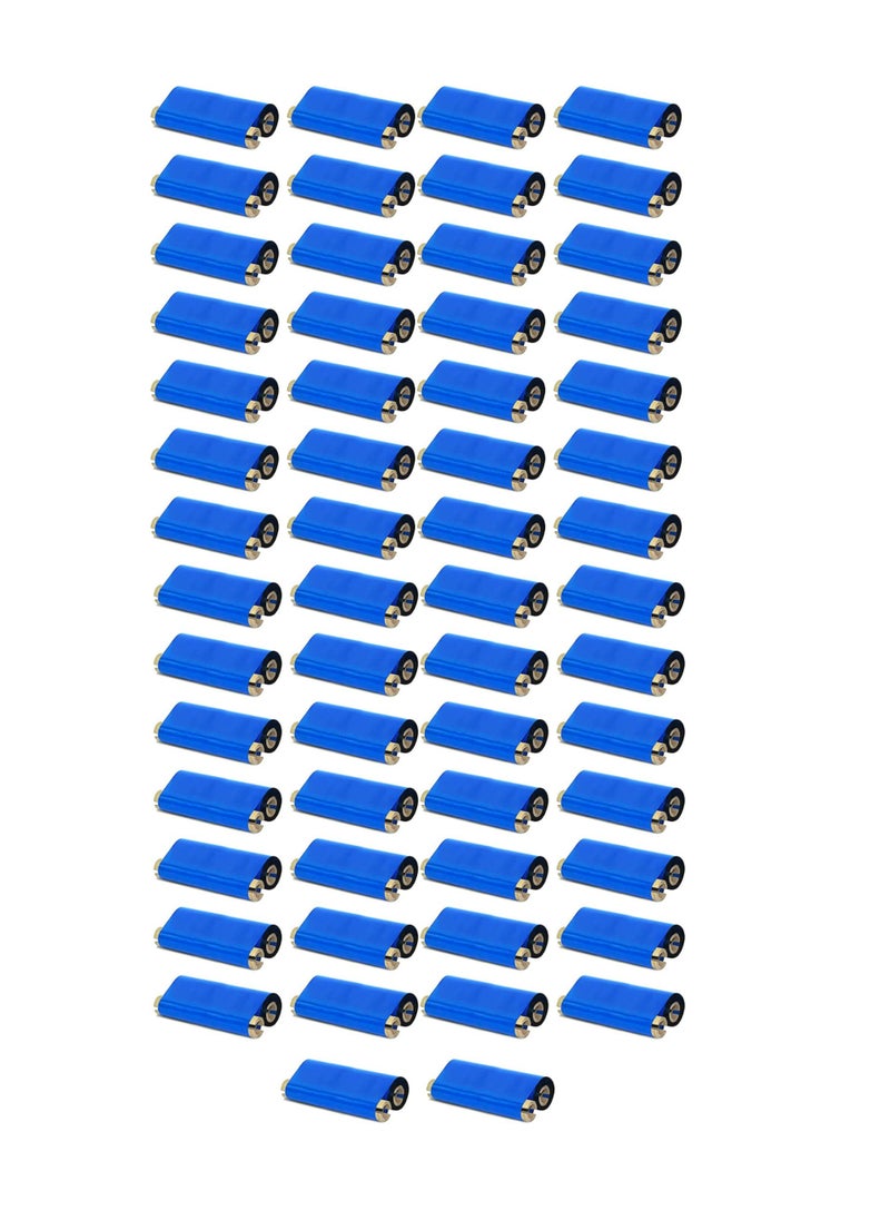 Generic Thermal Transfer Wax Ribbon for Barcode Printers 110mm x 74m x 1/2" Core PACK OF 50  - Image 2