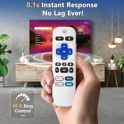 EWO'S (Pack of 2) Remote Control Only for TCL Onn Hisense Sharp Philips Westinghouse Insignia Element TLC Roku Smart TV Ruko Ruku Roko Remotes Replacement-1 Year Warranty - Image 4