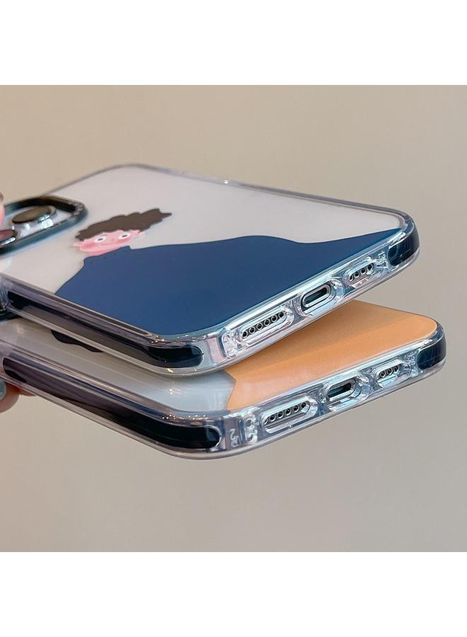 S-TOP Case For iPhone 12 Pro Max Simple Illustration Pattern Full Coverage Phone Case - Image 5