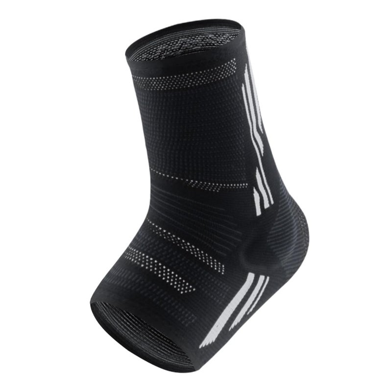 Ankle Support Brace Breathable Sports Sleeve For Sprain Injury Prevention Running Basketball Tennis Volleyball Black Grey Xl - Image 1