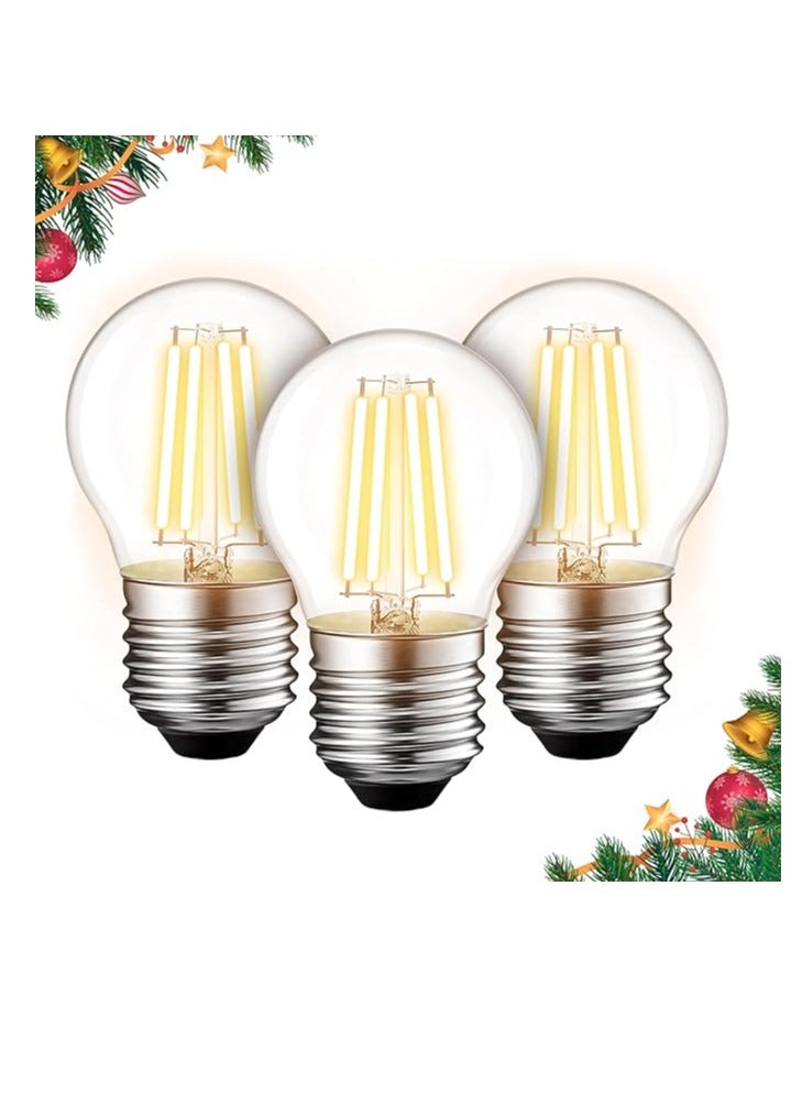 ESNCO G45 E26 Edison Style LED Light Bulb 120V 5W (60 Watt Equivalent) - High Output Warm White Light 2700K 550lm, LED Filament Bulb for Home Pendant Antique Light Fixtures - Pack of 3 - Image 1